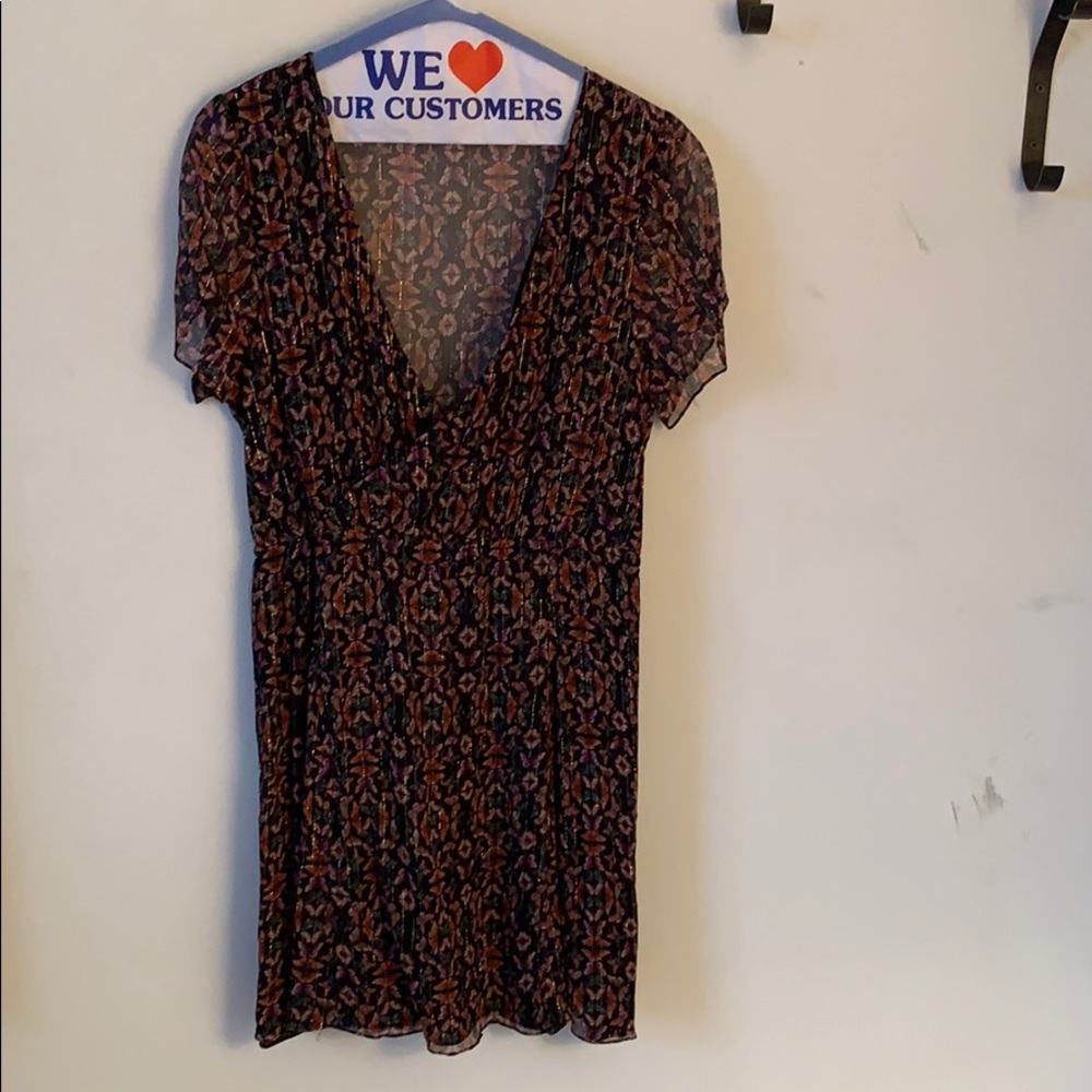 Rebecca Minkoff Floral Mini Dress - Black and Red